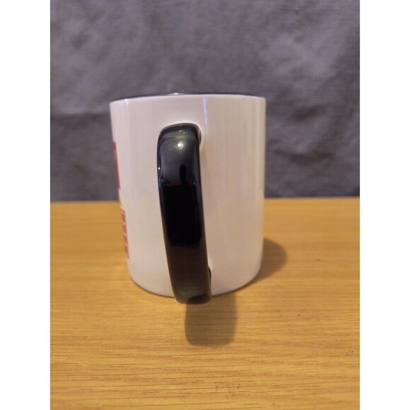 Hungry Jack Microwaveable Syrup Ceramic Red Black Tea Coffee Mug Cup Vintage 8oz - Picture 5 of 7